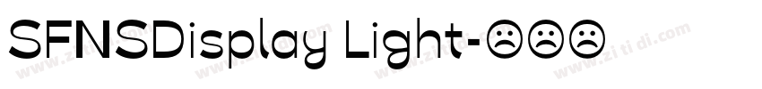 SFNSDisplay Light字体转换